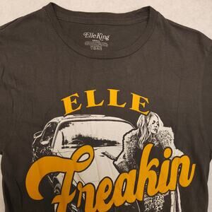 Elle King Freakin Yeah Band Graphic Crew Neck T Shirt Mens Size Small S Gray